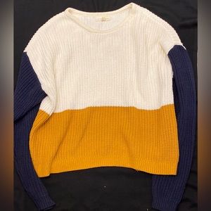 New PacSun Colorblock Sweater